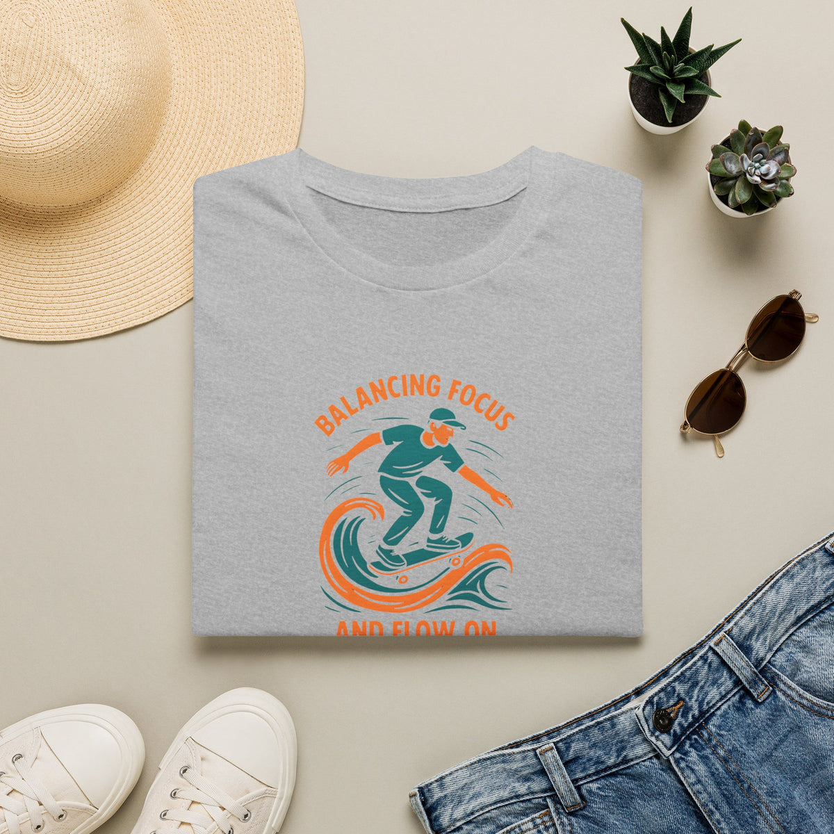 Balancing Focus On Board T-Shirt