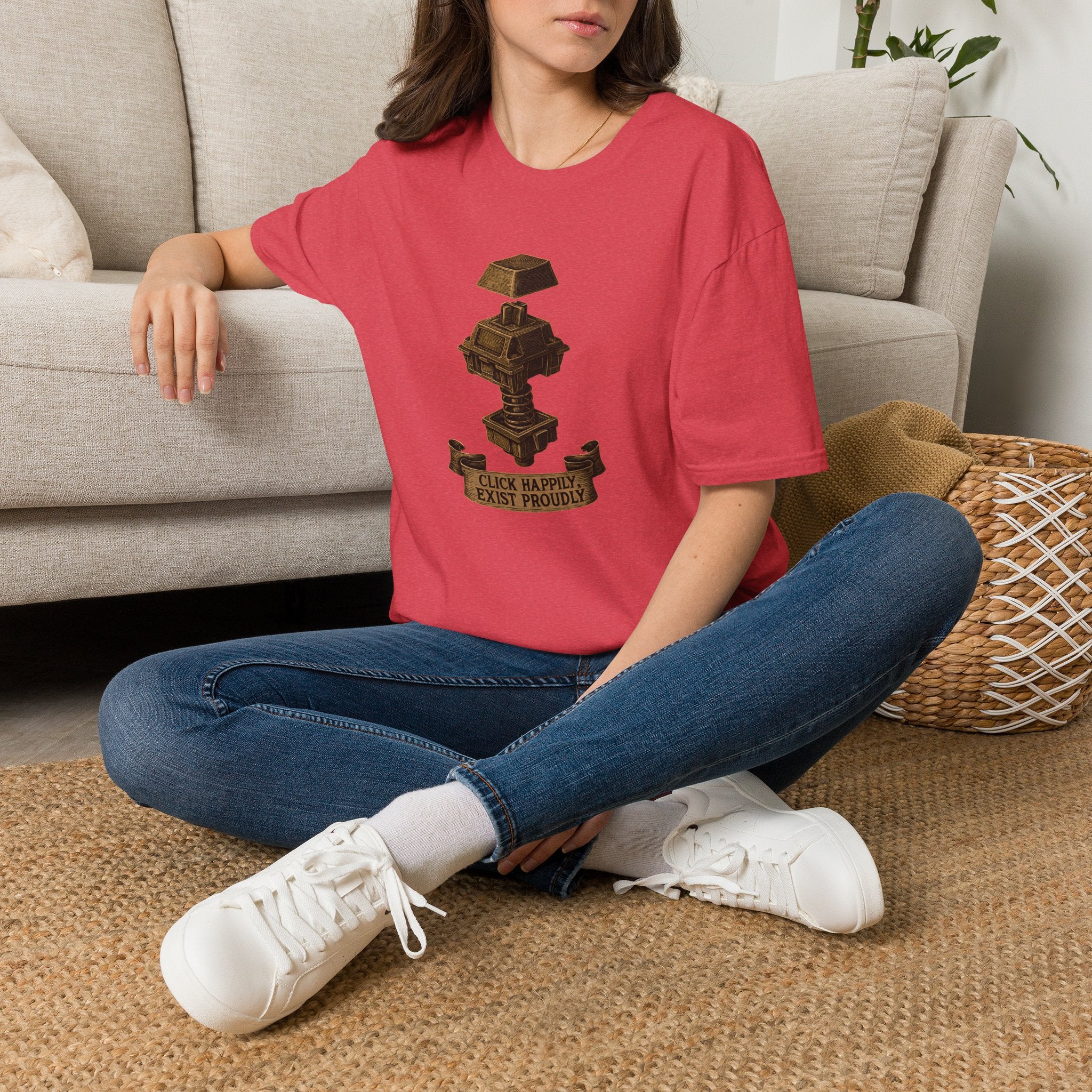 Spring-loaded mechanical sculpture T-Shirt
