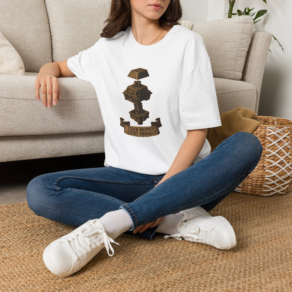 Spring-loaded mechanical sculpture T-Shirt