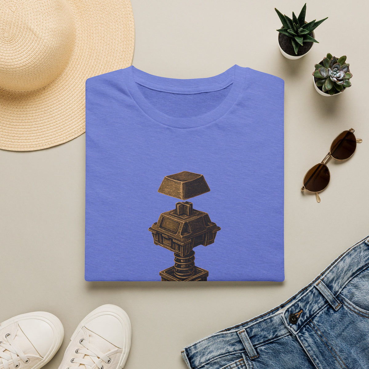 Spring-loaded mechanical sculpture T-Shirt