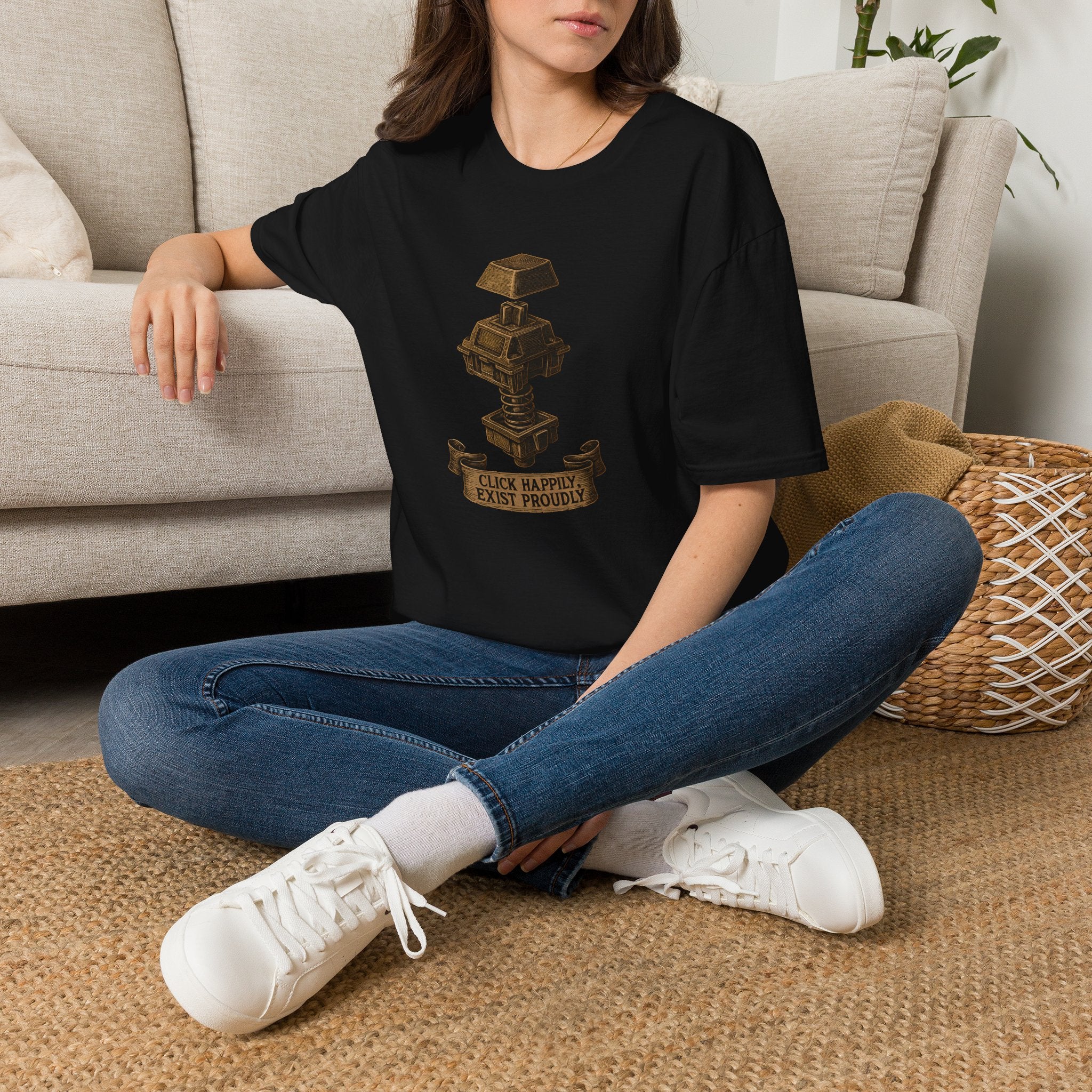 Spring-loaded mechanical sculpture T-Shirt