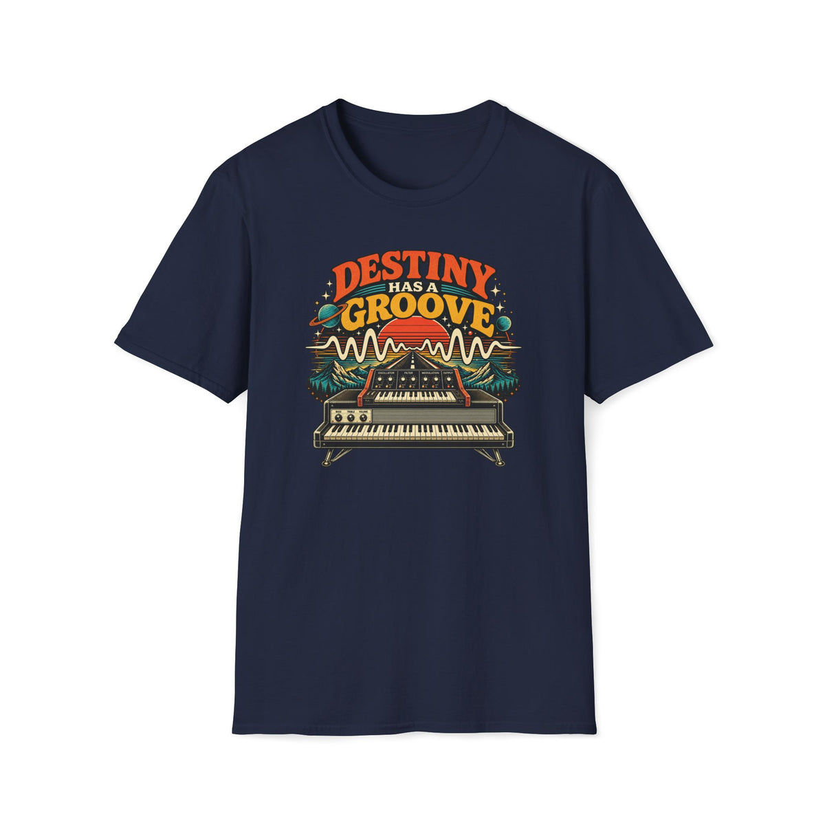 Destiny Has a Groove T-Shirt — Retro Synth Music Tee
