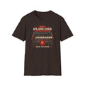 Dark Chocolate No Plug-Ins Required T-shirt with vintage analog synthesizer, heart circuitry, and Soul Included artwork