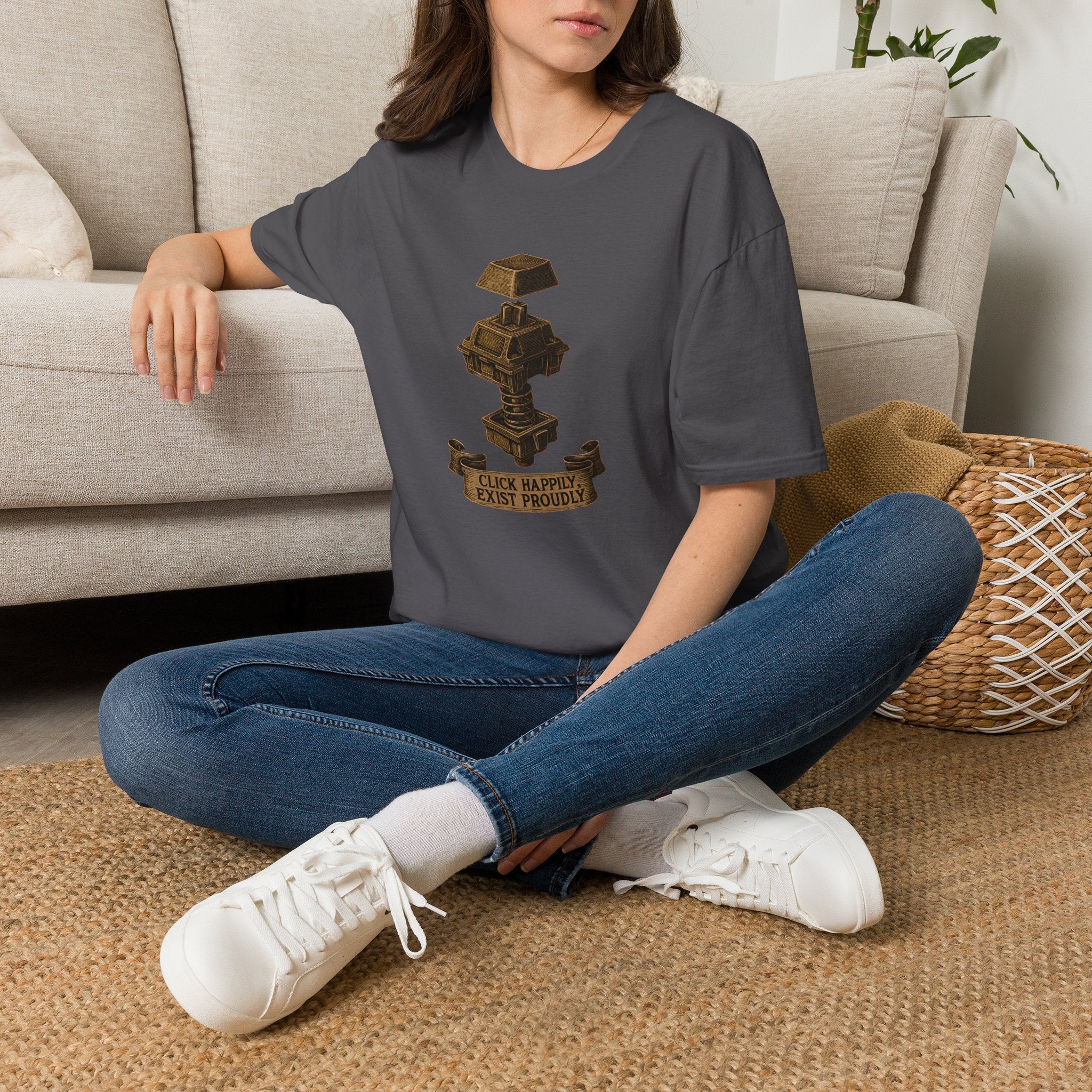 Spring-loaded mechanical sculpture T-Shirt