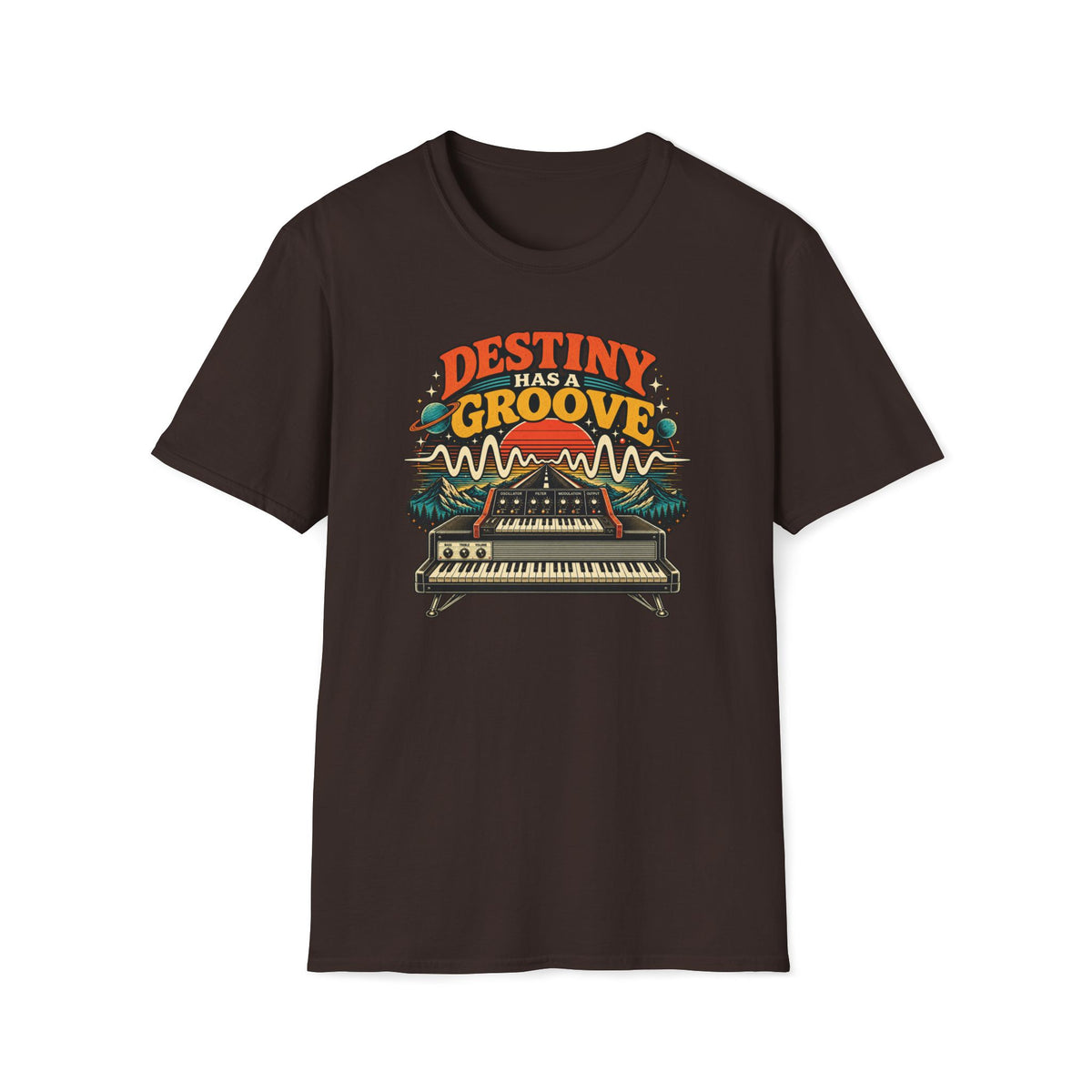 Destiny Has a Groove T-Shirt — Retro Synth Music Tee